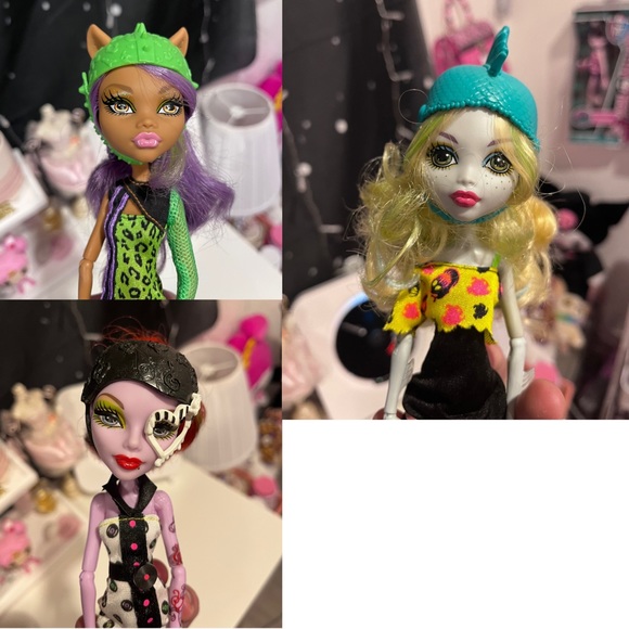 MONSTER HIGH - Roller Maze Dolls Lagoona Blue Operetta Clawdeen Wolf Lot Fashion - Picture 3 of 4